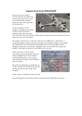 A preview of a PDF biography for Brown, James